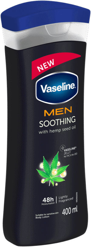 image-0 Vaseline Men Hemp Seed Oil Soothing Body Lotion 400ml