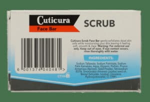 Cuticura Scrub Face Bar 100g