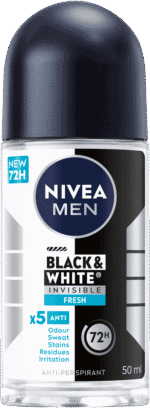 Nivea MEN Fresh Black & White Invisible Anti-Perspirant Roll-On 50ml