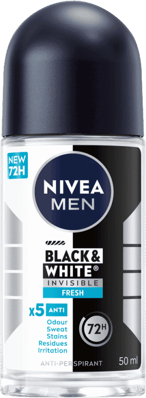Nivea MEN Fresh Black & White Invisible Anti-Perspirant Roll-On 50ml
