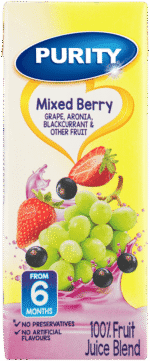 Purity From 6 Months Mixed Berry 100% Fruit Juice Blend 200ml