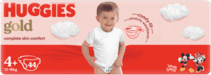 Huggies Gold Size 4+ Disposable Nappies 44pk