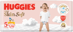 Huggies Gold Size 5 Skin Soft Disposable Nappies 52pk