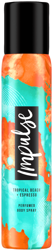 Impulse Tropical Beach and Espresso Aerosol Deodorant Body Spray 90ml