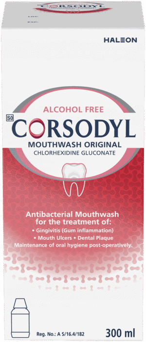 Corsodyl Original Alcohol Free Mouthwash 300ml