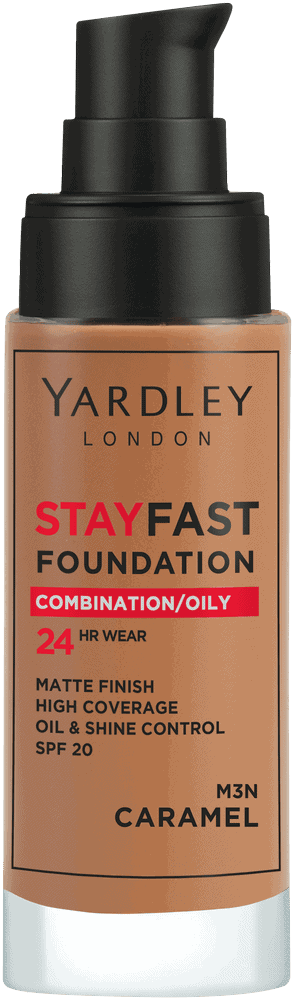 Yardley Stayfast Caramel SPF 20 24HR Foundation 30ml
