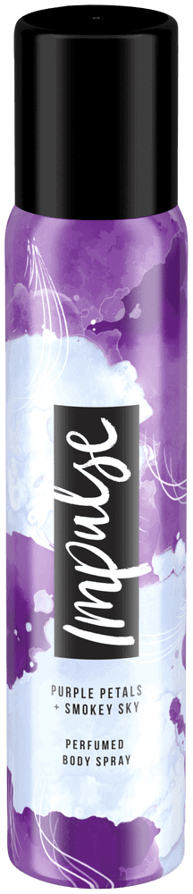 Impulse Purple Petals and Smokey Sky Aerosol Deodorant Body Spray 90ml