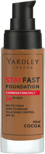 Yardley Stayfast Cocoa SPF 20 24HR Foundation 30ml