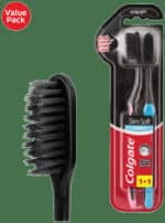 Colgate SlimSoft Ultra Soft Charcoal Toothbrush 2pk