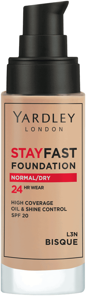 Yardley Stayfast Bisque SPF 20 24HR Liquid Foundation 30ml