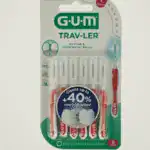 GUM Trav-Ler Reusable Interdental Brushes 6 x 0.8mm