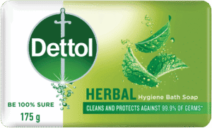 Dettol Herbal Hygiene Bath Soap Bar 175g