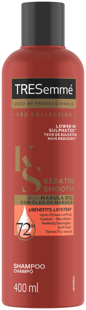 Tresemmé Keratin Smooth Frizz Control Lower Sulphate Shampoo 400ml