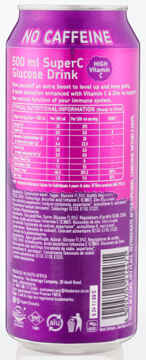 Super C Mixed Berry Flavoured Energy Drink 500ml