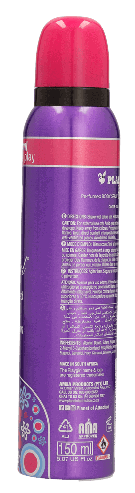 Playgirl Temptation Perfumed Body Spray 150ml