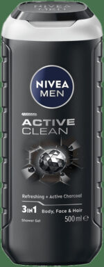Nivea MEN Active Clean 3-In-1 Shower Gel 500ml