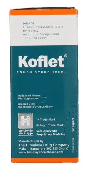 Himalaya Koflet Cough Syrup 100ml