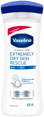 Vaseline Clinical Care Extremely Dry Skin Rescue Fragrance Free Body Lotion 400ml