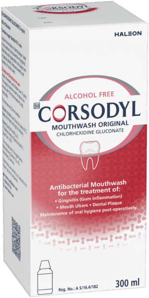 Corsodyl Original Alcohol Free Mouthwash 300ml
