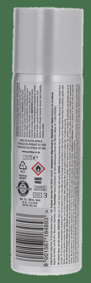 Yardley English Blazer Sterling Deodorant Spray 125ml
