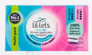 Lil-lets SmartFit Regular & Super Non-Applicator Tampons 20pk