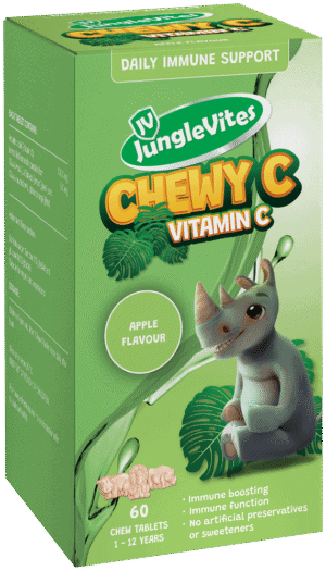Junglevites Chewy C Apple Flavour Daily Immune Support Chewy Tablets 60pk