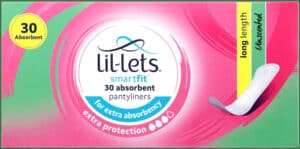 Lil-lets SmartFit Unscented Pantyliners 30s