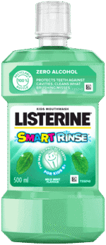 Listerine Smart Rinse Mild Mint Kids Mouthwash 500ml
