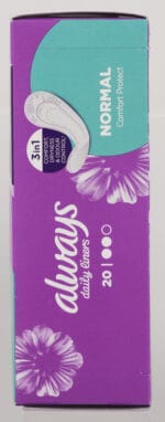 Always Daily Liners Normal Comfort Protect Scented Pantyliners 20pk