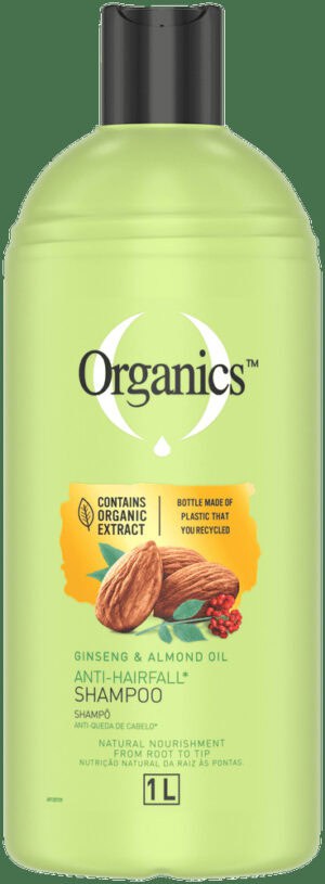 image-0 Organics Ginseng and Almond Oil Anti Hair Loss Shampoo 1L