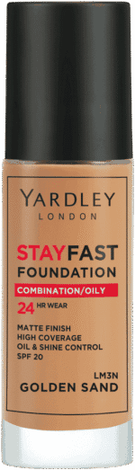 Yardley Stayfast Golden Sand SPF 20 24HR Foundation 30ml