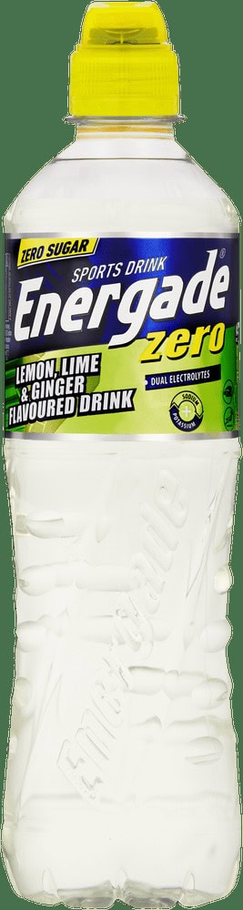 Energade Zero Lemon, Lime & Ginger Flavoured Sports Drink 500ml