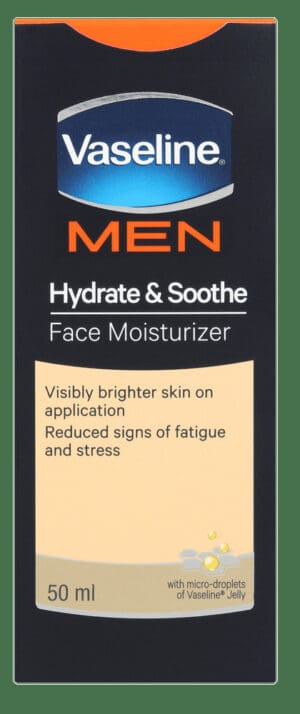 image-0 Vaseline Men Hydrate & Soothe Face Moisturizer 50ml