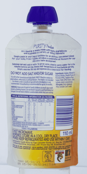 Purity From 7 Months Mixed Fruit & Oats Brekki 110ml