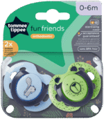 Tommee Tippee Fun Friends Orthodontic Soothers 2pk