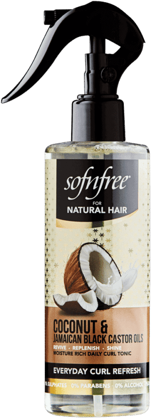 image-0 Sofnfree Coconut & Jamaican Black Castor Oils Everyday Curl Refresh 240ml
